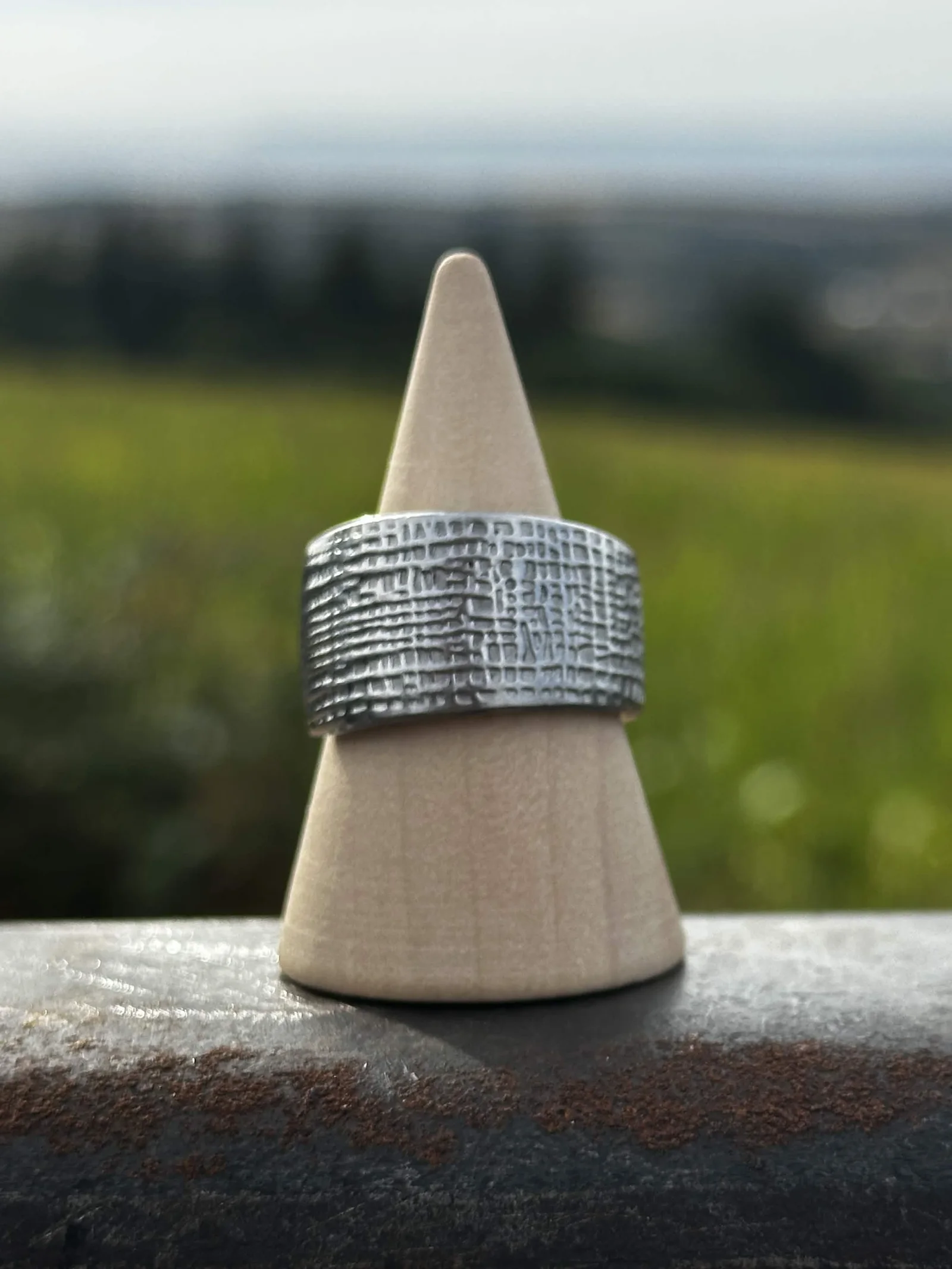 Bague Quadrillage Brut