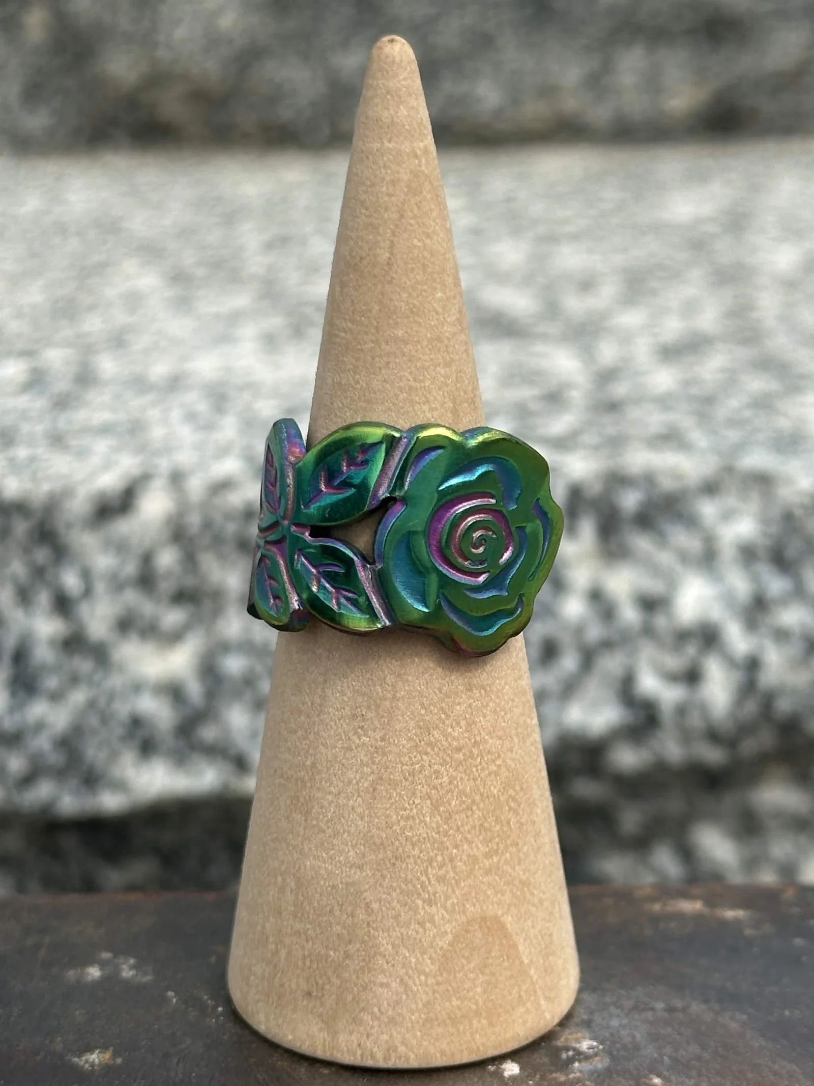 Bague Rose Irisée V