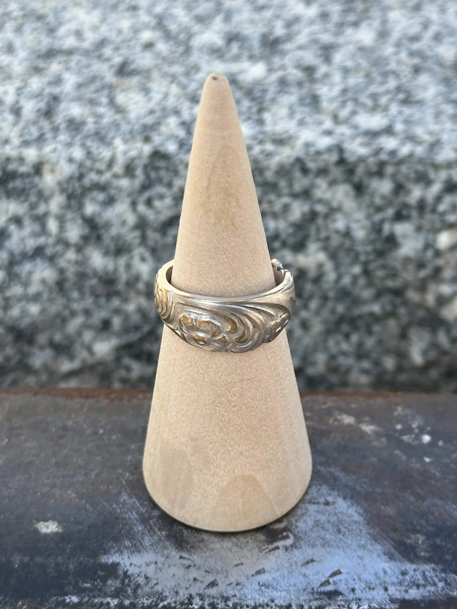 Bague Volute Fleurie
